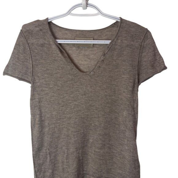 Zadig & Voltaire grey Celsy cashmere henley sweater size XS - Picture 5 of 10